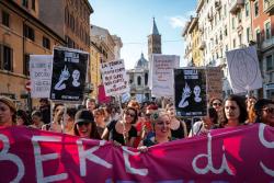 Thousands of Italian Women March Across Country. Demand: "My Body, My Choice." Thousands of Italian Women March Across Country. Demand: "My Body, My Choice."