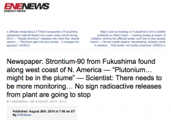 Officials Admit Radioactive Fish Off U.S. West Coast Have "Disturbing Fingerprint Of Fukushima"