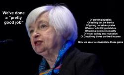 Yellen's Self-Serving Assessment: Fed Is "Doing Pretty Well"