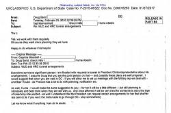 Judicial Watch Releases New Huma Abedin Emails, Including Hillary Funeral Plans Judicial Watch Releases New Huma Abedin Emails, Including Hillary Funeral Plans