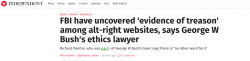 Former Attorney for George W. Bush, Richard Painter, Says Alt-Right Websites Are Guilty of Treason