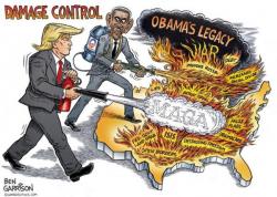 Artist's Impression Of Obama-Trump Transition Artist's Impression Of Obama-Trump Transition