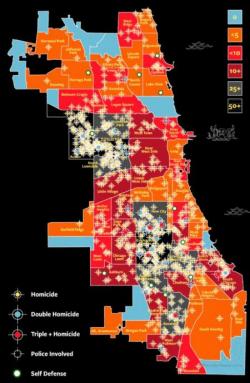 One-Third Of The 2016 Spike In U.S. Homicides Came From Just 5 Chicago Neighborhoods