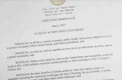 "We're Taking Matters Into Our Own Hands": de Blasio Signs Executive Order Committing NYC To Paris Agreement