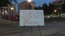 Baltimore's Homeless Erect Modern Day 'Hooverville' Tent City On Front Lawn Of City Hall