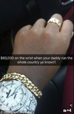 Wild Footage Of Mugabe's Son Drenched In Diamonds, Right Before Zimbabwe Coup
