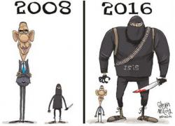 Artist's Impression Of Obama's War On Terrorism