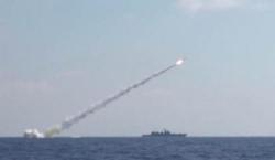 Caught On Video: Russian Ships, Sub Fire Cruise Missiles At ISIS Targets In Syria