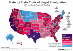 Mapping The Fiscal Burden Of Illegal Immigration On Each State