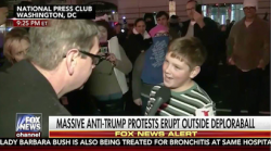 Child at Anti-Trump Protest Starts Fire and Says 'Screw Our President' on National TV Child at Anti-Trump Protest Starts Fire and Says 'Screw Our President' on National TV