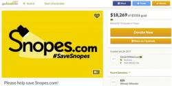 Snopes.com Implodes, Resorts To GoFundMe Snopes.com Implodes, Resorts To GoFundMe