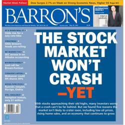 "The Stock Market Won't Crash, Yet" - The Barron's Cover Strikes Again "The Stock Market Won't Crash, Yet" - The Barron's Cover Strikes Again