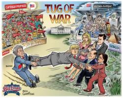 Artist's Impression Of Trump's 'Tug Of War'