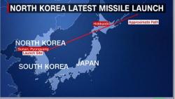North Korea Fires Ballistic Missile Over Japan; S.Korea Military Raising Alert