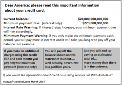Dear America: Better Read The Fine Print On Your Credit Card Statement Dear America: Better Read The Fine Print On Your Credit Card Statement