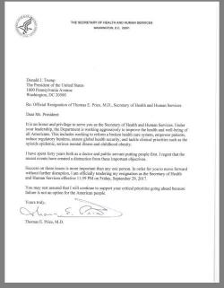 Tom Price Resigns As HHS Secretary Amid Private Jet Scandal Tom Price Resigns As HHS Secretary Amid Private Jet Scandal
