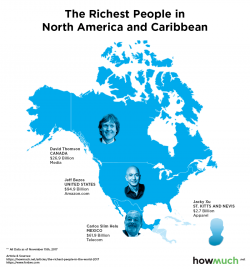 Mapping The Richest People In The World