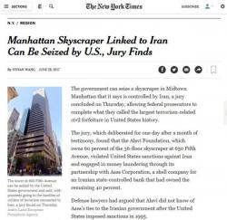 After 1,379 Days, New York Times Finally Corrects Claim That Iran "Sponsored" 9/11 Attacks After 1,379 Days, New York Times Finally Corrects Claim That Iran "Sponsored" 9/11 Attacks