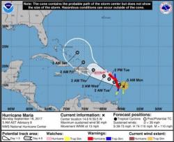 Hurricane Maria Could Make Landfall In Puerto Rico As A Category 4 Storm