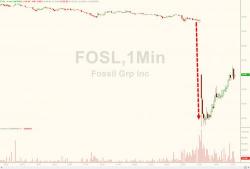 Fossil Shares Plunge On Poor Results, Ugly Guidance; Strong Dollar Blamed