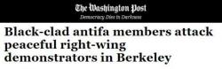Liberal Media Continues To Turn Against 'AntiFa': "This Is Food For The Adversary"