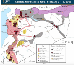 Mapping Russia's Syrian Air Campaign: February Strikes At A Glance