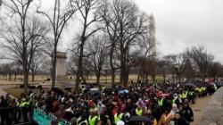 Washington D.C. Turned Into "Virtual Fortress" As 250,000 Protesters Descend Upon The City