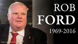 Toronto's Notorious Ex-"Crack Mayor" Rob Ford Dies After Battle With Cancer