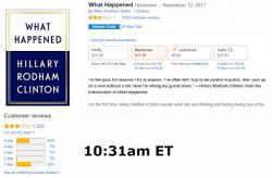 Watch As Amazon Deletes Hundreds Of One-Star Reviews Of Hillary Clinton's New Book