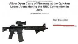 Secret Service Denies 44,000 Signatories Right To Bear Arms At RNC Convention Secret Service Denies 44,000 Signatories Right To Bear Arms At RNC Convention