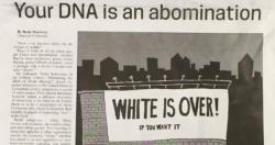 Campus Newspaper Editorial: "Your [White] DNA Is An Abomination"
