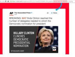 Was Hillary Caught Colluding With AP To Announce Delegate Win Before California
