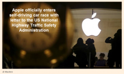Apple Officially Enters Self-Driving Car Race Apple Officially Enters Self-Driving Car Race