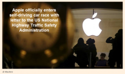 Apple Officially Enters Self-Driving Car Race