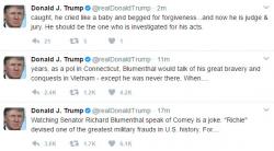 Trump Attacks Flip-Flopping "Military Fraud" Democrat: "He Should Be The One Who Is Investigated"