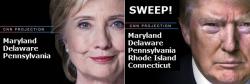 "Battle For The East" Is Over: Trump Sweeps All 5 Primaries; Clinton Takes MD, DE, PA