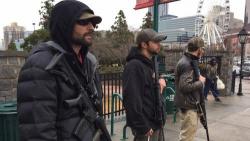 Trump Supporters Rally In Downtown Atlanta With Semi-Automatic Weapons