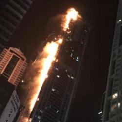 Dubai's "Torch Tower", World's Fifth Tallest Residential Building, Is Engulfed In Flames