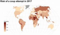 Mapping Where Coups Are Most Likely To Occur In 2017 Mapping Where Coups Are Most Likely To Occur In 2017