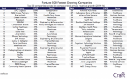 The Fortune 500's Fastest Growing (And Shrinking) Companies
