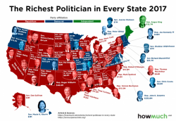 This Map Shows You The Richest Politician In Every State