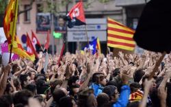 "Total Stoppage": Barcelona Paralyzed By General Strike, Barricades As Protesters Take To The Streets