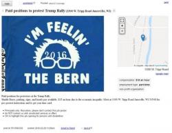 The New Part-Time Job: "Get Paid $15 An Hour To Protest At The Trump Rally" The New Part-Time Job: "Get Paid $15 An Hour To Protest At The Trump Rally"
