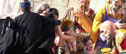 Topless Feminist Tries To Steal Jesus From Vatican Nativity Scene, Gets Trounced By Guard Topless Feminist Tries To Steal Jesus From Vatican Nativity Scene, Gets Trounced By Guard
