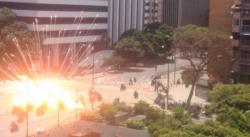 Caught On Tape: Explosion Rocks Caracas, Injures Police As Venezuela Votes