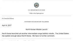 North Korea Says "Loud-Mouthed" Trump's "Reckless" Syria Bombings Justify Their Nuclear Program North Korea Says "Loud-Mouthed" Trump's "Reckless" Syria Bombings Justify Their Nuclear Program