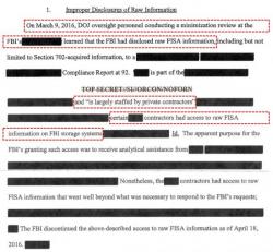 FISA Court Blasted "FBI's Apparent Disregard For Rules"; Illegally Shared Spy Data With "Private Contractors"