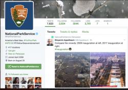 National Park Service BTFO: Cucked Agency Ordered to Cease Using Twitter After Mocking Trump Inauguration National Park Service BTFO: Cucked Agency Ordered to Cease Using Twitter After Mocking Trump Inauguration