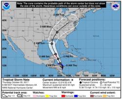 Tropical Storm Nate Forms In Caribbean, Threatens Gulf Coast Landfall As Hurricane By Weekend