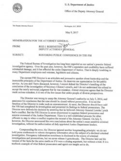 Trump Blasts Deputy AG: "I’m Being Investigated By Man Who Told Me To Fire The FBI Director! Witch Hunt" Trump Blasts Deputy AG: "I’m Being Investigated By Man Who Told Me To Fire The FBI Director! Witch Hunt"